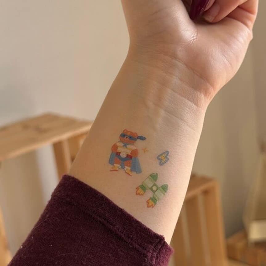 Parure tatouages enfant mini power