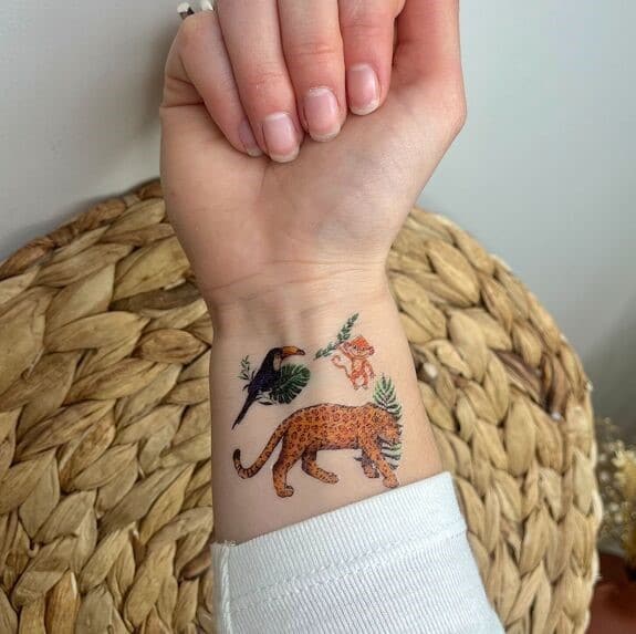 Tatouage enfant jungle