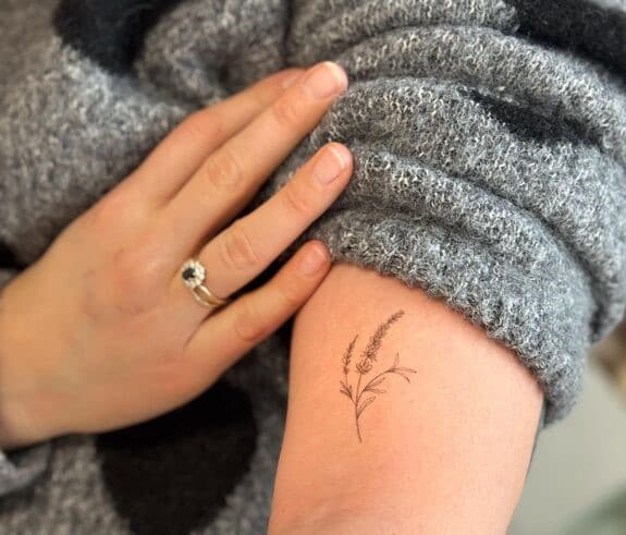 Tatouage éphémère brin de lavande