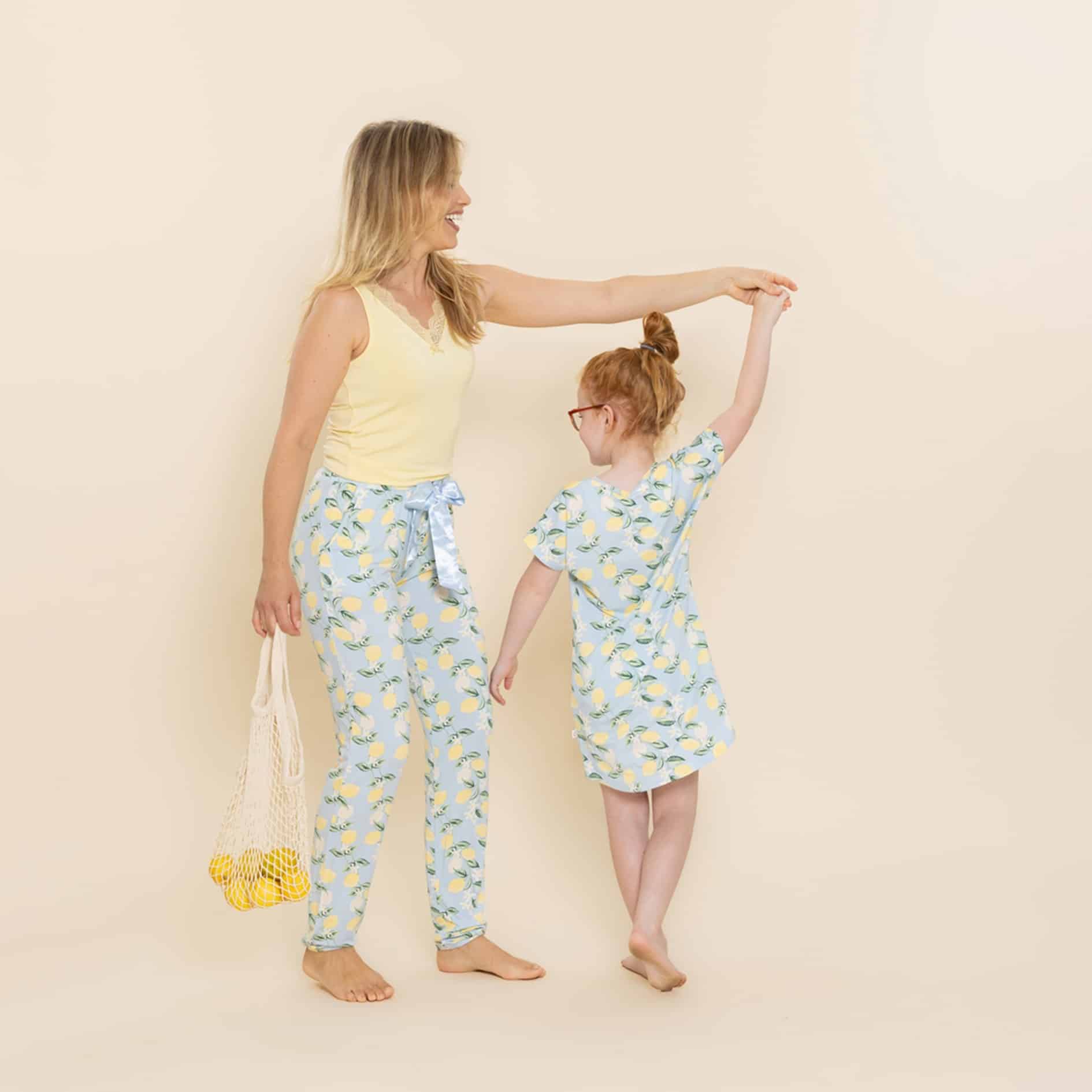 Robe de nuit enfant citron