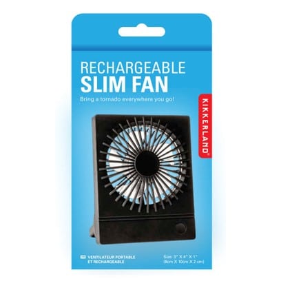 Ventilateur mince rechargeable