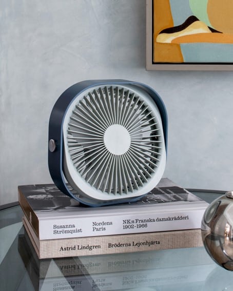 Ventilateur portable 360° bleu