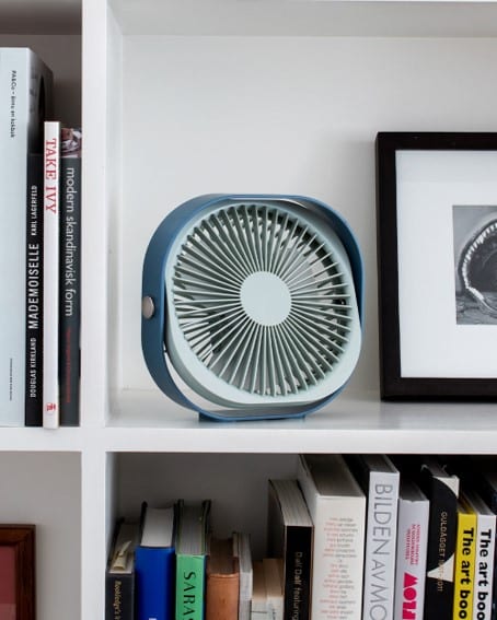 Ventilateur portable 360° bleu