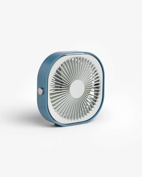 Ventilateur portable 360° bleu