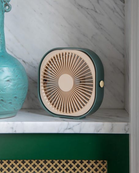 Ventilateur portable 360 ° vert