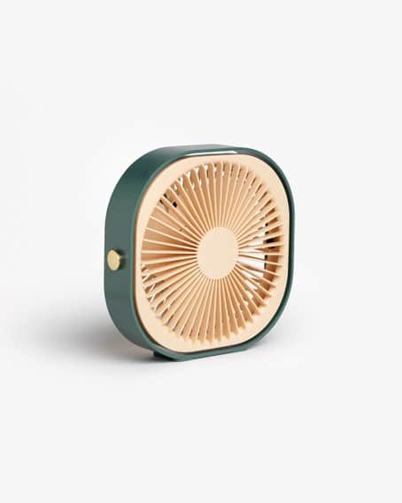 Ventilateur portable 360 ° vert